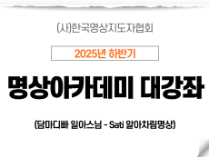 20강 Sati - 알아차림명상1 (담마디빠 일아스님)